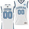 Custom UNC Tar Heels Jersey Name and Number College NIL Basketball Lightweight White