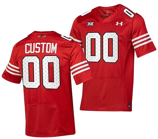 Custom Texas Tech Red Raiders Jersey Name and Number College Football Throwback Stitched Red