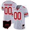 Custom Ohio State Jersey Name and Number Vapor Limited College Football Stitched Ohio Patch Gray
