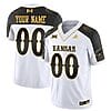 Custom Kansas Jayhawks Jersey Blackhawk Name and Number Vapor Limited Football Stitched Inverted