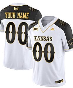 Custom Kansas Jayhawks Jersey Blackhawk Name and Number Vapor Limited Football Stitched Inverted