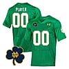 Custom Notre Dame Fighting Irish Jersey Name and Number College Football Johnny Lujack Patch Green