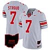 CJ Stroud Jersey #7 Ohio State Buckeyes College Football Stitched Vapor Limited Ohio Patch Gray