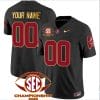 Custom Alabama Jersey Name and Number SEC Championship 2023 Patch Gold Football Black