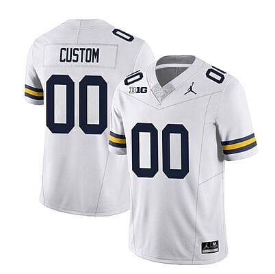 Custom Michigan Wolverines Jersey Special Name and Number College Football 2023 Stitched White