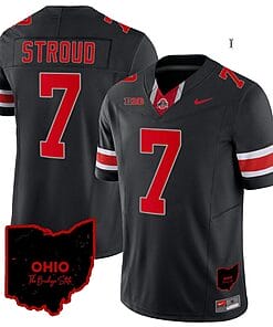 CJ Stroud Jersey #7 Ohio State Buckeyes College Football Stitched Vapor Limited Ohio Patch Black