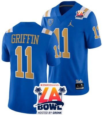 Chase Griffin Jersey #11 UCLA Bruins 2023 LA Bowl College Football Blue