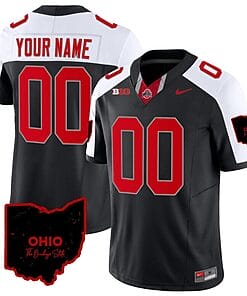 Custom Ohio State Jersey Name and Number Vapor Limited College Football Stitched Ohio Patch Black Alternate