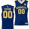 Custom Marquette Golden Eagles Jersey Name and Number NIL Basketball Navy