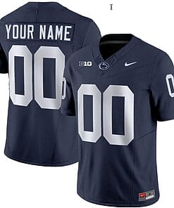 Custom Penn State Nittany Lions Jersey Name and Number Vapor Limited College Football All Stitched Black