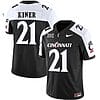 Corey Kiner Jersey #21 Cincinnati Bearcats Vapor Limited College Football All Stitched Black Alternate