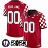 Custom Georgia Bulldogs Jersey Name and Number Football 2023 Vince Dooley Patch Red All Stitched