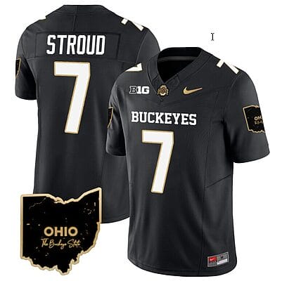 CJ Stroud Jersey #7 Ohio State Buckeyes College Football Stitched Special Vapor Limited Black