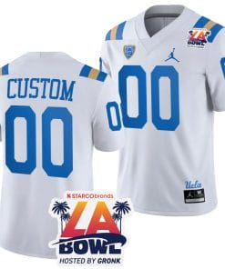 Custom UCLA Bruins Jersey Name and Number 2023 LA Bowl College Football White