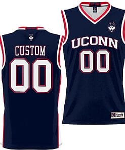 Custom UConn Huskies Jersey Name and Number NIL College Basketball Lightweight Navy
