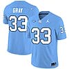 Cedric Gray Jersey #33 North Carolina Tar Heels Vapor Limited College Football Blue