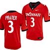 Cincinnati Bearcats Evan Prater Jersey #3 Red 2023 Alternate College Football