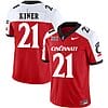 Corey Kiner Jersey #21 Cincinnati Bearcats Vapor Limited College Football All Stitched Red Alternate