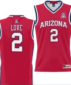 Caleb Love Jersey #2 Arizona Wildcats NIL College Basketball Lightweight Red