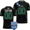 Custom Ohio Bobcats Jersey Name and Number 2023 Myrtle Beach Bowl Patch Football Black