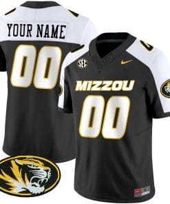 Custom Missouri Tigers Jersey Name and Number Vapor Limited College Football Stitched Black Alternate