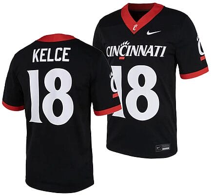 Cincinnati Bearcats Travis Kelce Jersey #18 Black 2023 Replica College Football