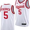 CJ Fredrick Jersey #5 Cincinnati Bearcats 70s Throwback Basketball White