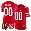 Custom Ohio State Jersey Name and Number College Football Stitched Logo Patch Scarlet