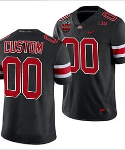 Custom Ohio State Jersey Name and Number Ohio Stadium Patch College Football Black