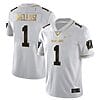 Chez Mellusi Jersey #1 Wisconsin Badgers Gold Vapor College Football White Gold