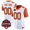Custom Clemson Tigers Jersey Name and Number Vapor Limited College Football Stitched Orange Sleeves