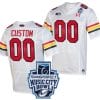 Custom Maryland Terrapins Jersey Name and Number 2023 Music City Bowl Patch Football White
