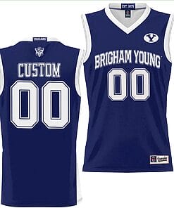 Custom BYU Cougars Jersey Name and Number NIL College Basketball Jersey Lightweight Navy