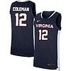 Chase Coleman Jersey #12 Virginia Cavaliers College Basketball Stitched Navy