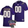 Custom Washington Huskies Jersey Name and Number Allstate Sugar Bowl Patch 2024 College Football Purple