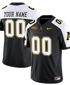 Custom Appalachian State Mountaineers Jersey Name and Number Vapor Limited College Football Black Alternate