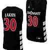 Cincinnati Bearcats Viktor Lakhin Jersey #30 Black Basketball Unisex Replica
