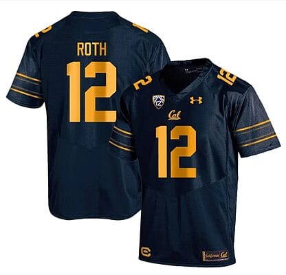 Cal Bears Joe Roth Jersey #12 College Football 2023 Stitched Navy