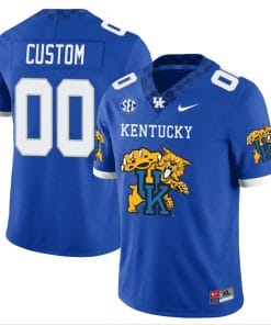 Custom Kentucky Wildcats Jersey Name and Number Vapor Limited College Football Wildcats Logo Royal