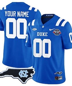 Custom Duke Blue Devils Jersey Name and Number Football Limited Royal - NC State