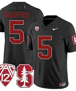 Christian McCaffrey Jersey #5 Stanford Cardinal Jersey Vapor Limited College Football Black