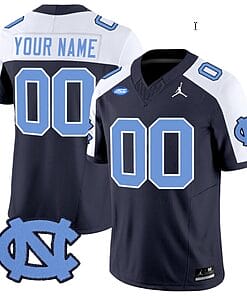 Custom North Carolina Tar Heels Jersey Name and Number Vapor Limited College Football Navy Alternate