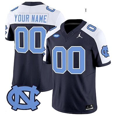 Custom North Carolina Tar Heels Jersey Name and Number Vapor Limited College Football Navy Alternate
