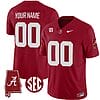 Custom Alabama Jersey Name and Number Vapor Limited Alabama Map Crimson All Stitched