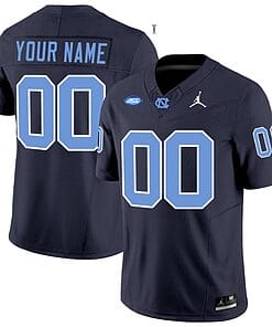 Custom North Carolina Tar Heels Jersey Name and Number Vapor Limited College Football Navy