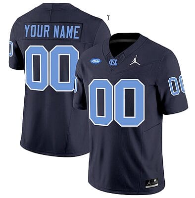 Custom North Carolina Tar Heels Jersey Name and Number Vapor Limited College Football Navy