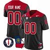 Custom Georgia Bulldogs Jersey Name and Number Football Vince Dooley Patch Map Black All Stitched