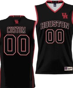 Custom Houston Cougars Jersey Name and Number NIL College Basketball Lightweight Black
