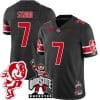 CJ Stroud Jersey #7 Ohio State Buckeyes Football Stitched Brutus Buckeye Patch Black