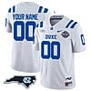 Custom Duke Blue Devils Jersey Name and Number Football Limited White - NC State